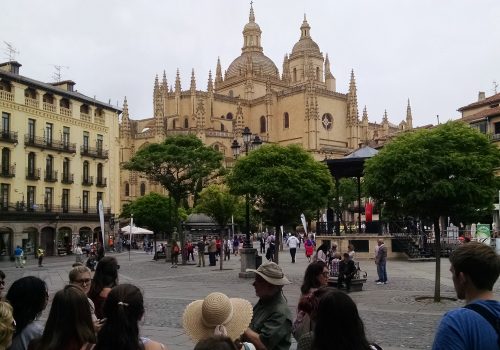 Students studying abroad in Spain